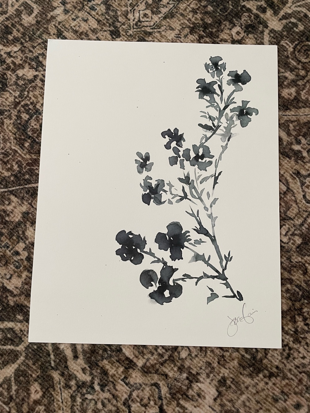 Magnolia Joanna Gaines
 floral flower art print 
“Camron”
11 x 14